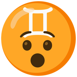 Gemini and hushed face