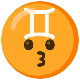 Gemini and Kissing face