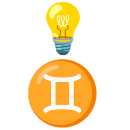 Gemini and light bulb