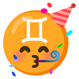 Gemini and partying face