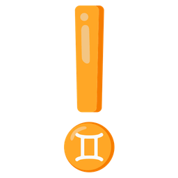 Gemini and red exclamation mark