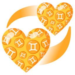 Gemini and revolving hearts