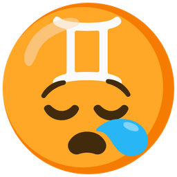 Gemini and sleepy face