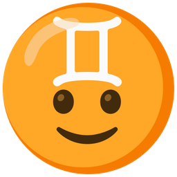 Gemini and Slightly smiling face
