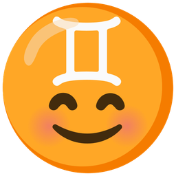Gemini and Smiling face with smiling eyes