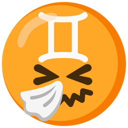 Gemini and sneezing face