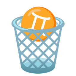 Gemini and wastebasket