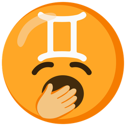 Gemini and yawning face