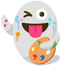 ghost and artist palette