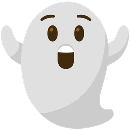 ghost and astonished face