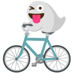 ghost and bicycle