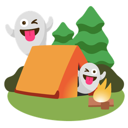 ghost and camping