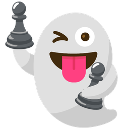 ghost and chess pawn