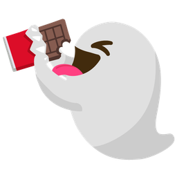 ghost and chocolate bar