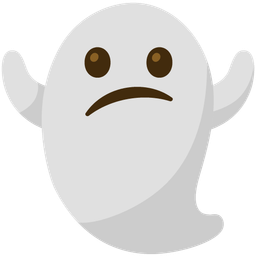 ghost and confused face