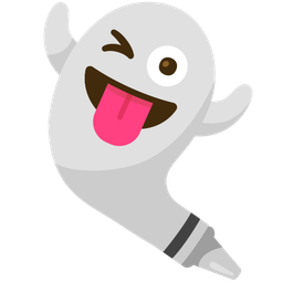 ghost and crayon