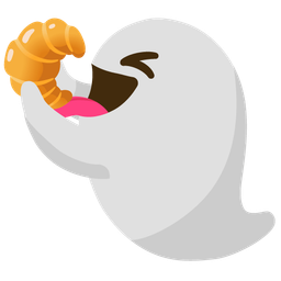 ghost and croissant
