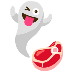 ghost and cut of meat