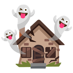 ghost and derelict house