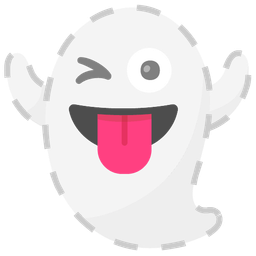 ghost and dotted line face