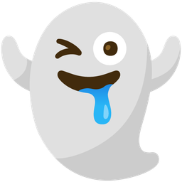 ghost and drooling face