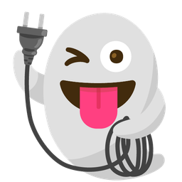 ghost and electric plug