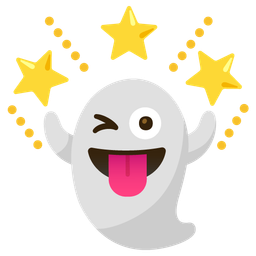 ghost and glowing star