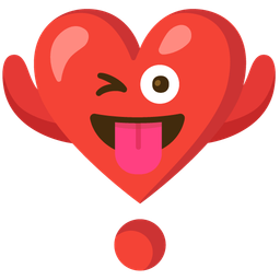 ghost and heart exclamation