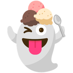 ghost and ice cream