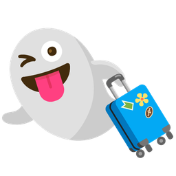 ghost and luggage
