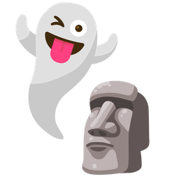 ghost and moai