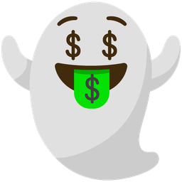 Ghost and Money-mouth face