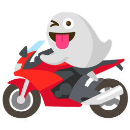 ghost and motorcycle