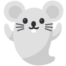 ghost and mouse face