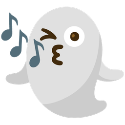 ghost and musical notes