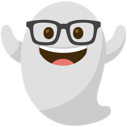 ghost and nerd face