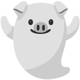 ghost and pig face