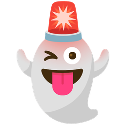 ghost and police car light