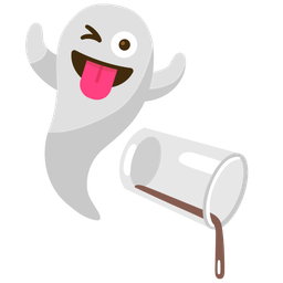 ghost and pouring liquid