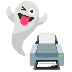 ghost and printer