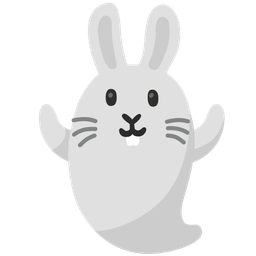 ghost and rabbit face