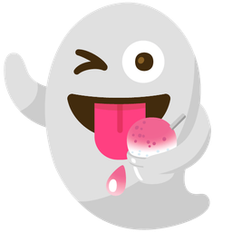 ghost and shaved ice