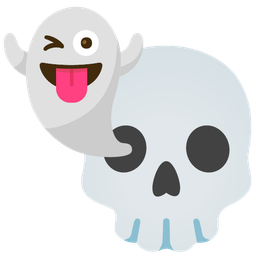 ghost and skull