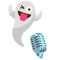 ghost and studio microphone