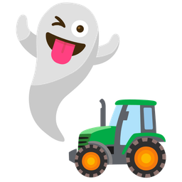 ghost and tractor