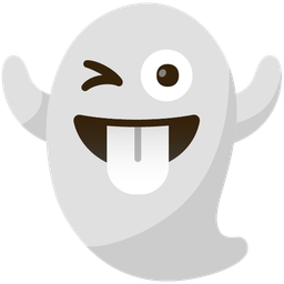 ghost and white heart