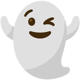 Ghost and Winking face