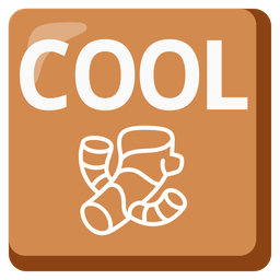 ginger root and COOL button