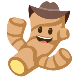 ginger root and cowboy hat face