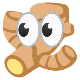 ginger root and eyes